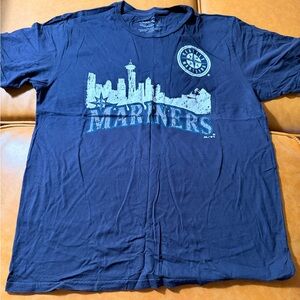 Majestic Seattle Mariners Navy Graphic Short Sleeve Tee